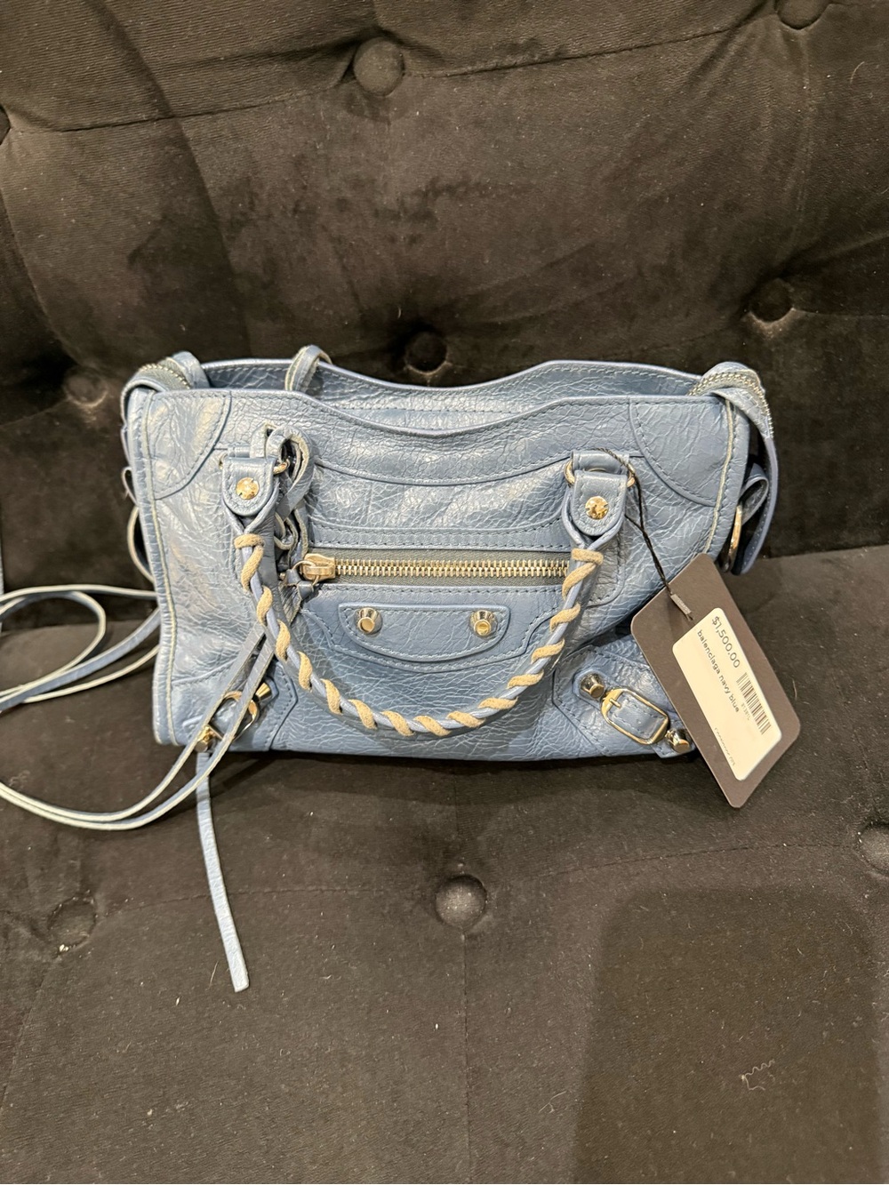 Balenciaga Light Blue Citi mini Satchel - Picture 7 of 8